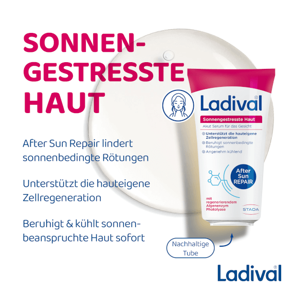 Beruhigt und kühlt sonnenbeanspruchte Haut sofort