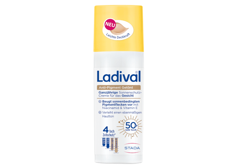 Packshot Ladival Anti-Pigment Getönt Sonnenschutz-Creme Gesicht