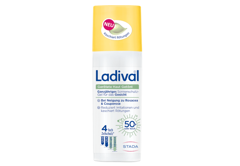 Packshot Ladival Gerötete Haut Getönt Sonnenschutz-Creme Gesicht