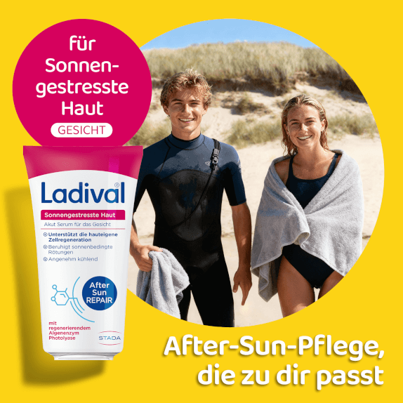 Ladival After Sun-Pflege für sonnengestresste Gesichtshaut