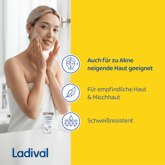 Auch für zu Akne neigende Haut geeignet