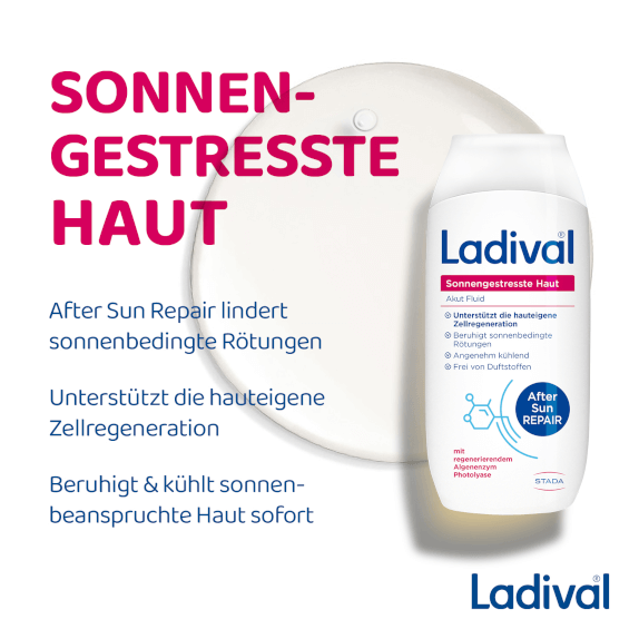 Beruhigt und kühlt sonnenbeanspruchte Haut sofort