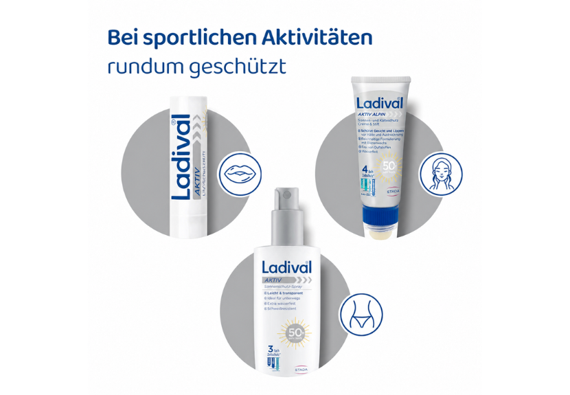 Ladival Aktiv für unterwegs und beim Sport