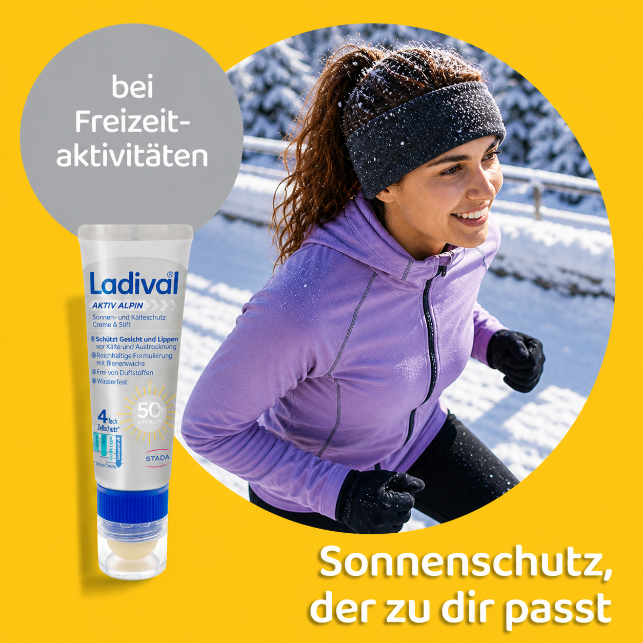 Ladival Aktiv Alpin Sonnen- und Kälteschutz Creme & Stift