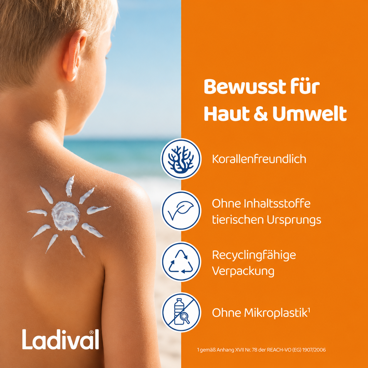 Korallenfreundlich, ohne tierische Inhaltsstoffe und Mikroplastik