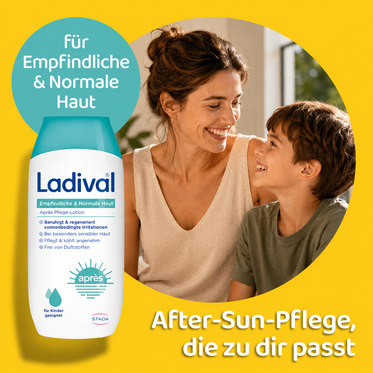 After Sun-Pflege für empfindliche und normale Haut