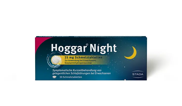 Hoggar Night Schmelztabletten Packung