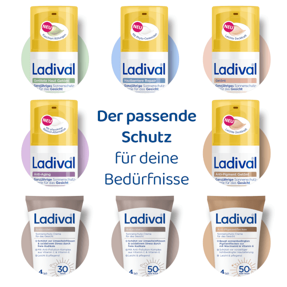Sonnenschutz von Ladival für jede Gesichtshaut